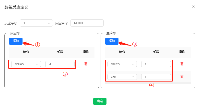 编辑反应系数