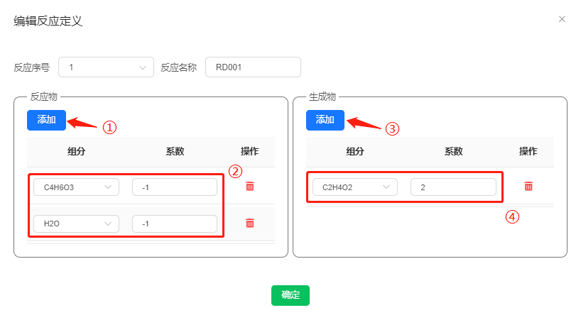 编辑反应系数